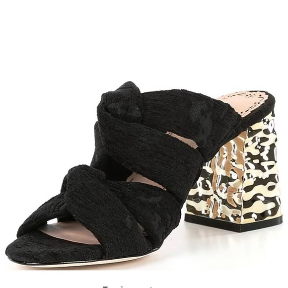 Marchesa Shoes - NWT,Marchesa, Muse by Marchesa Iris Printed Velvet Knotted Dress Heels,Size 10